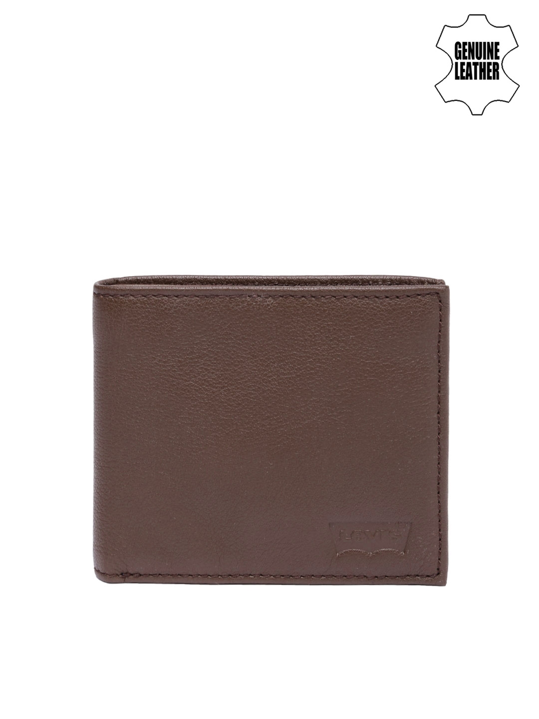 Men Brown Genuine Leather Wallet 