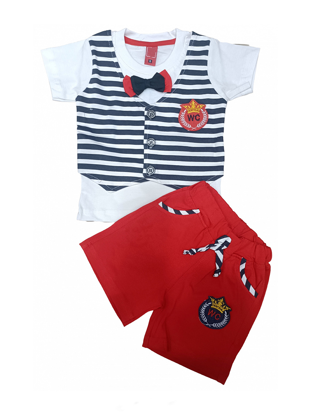 BAESD Boys Striped T-shirt With Shorts