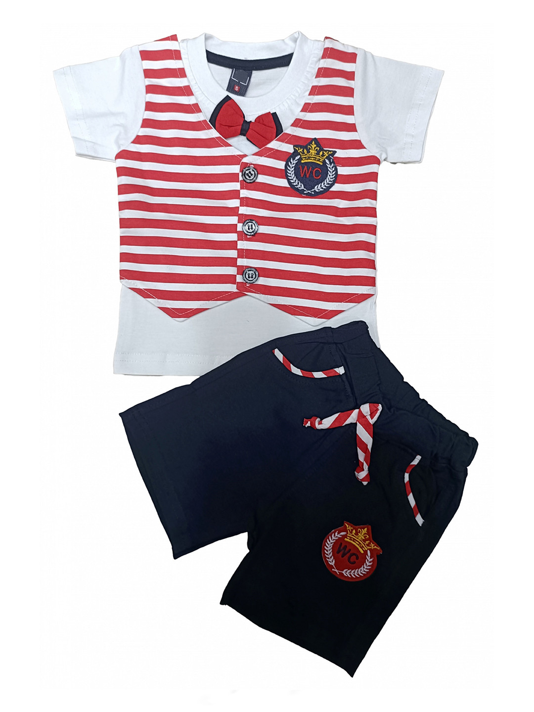 BAESD Boys Striped T-shirt With Shorts