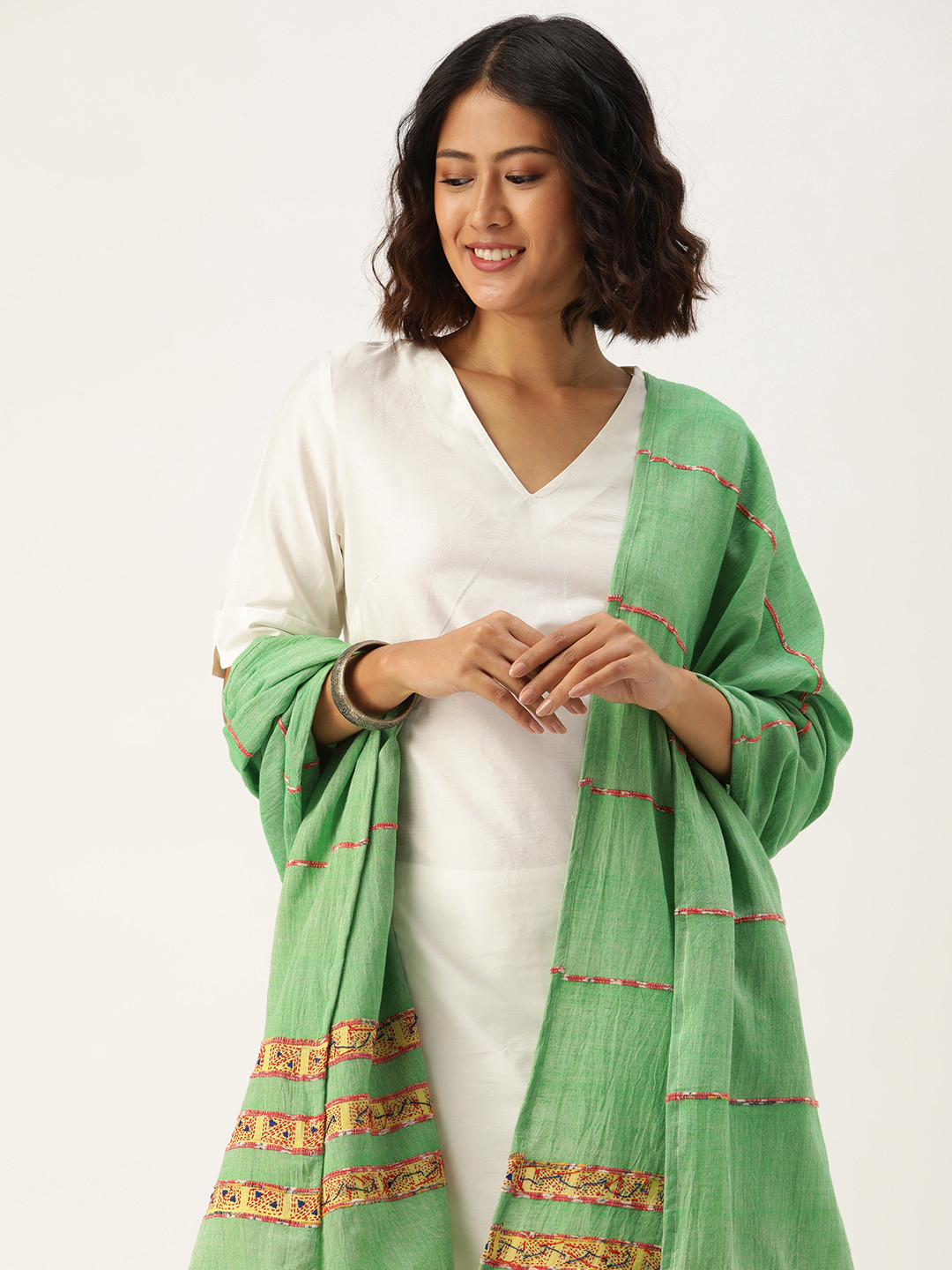 ArtEastri Khesh Kantha Cotton dupatta