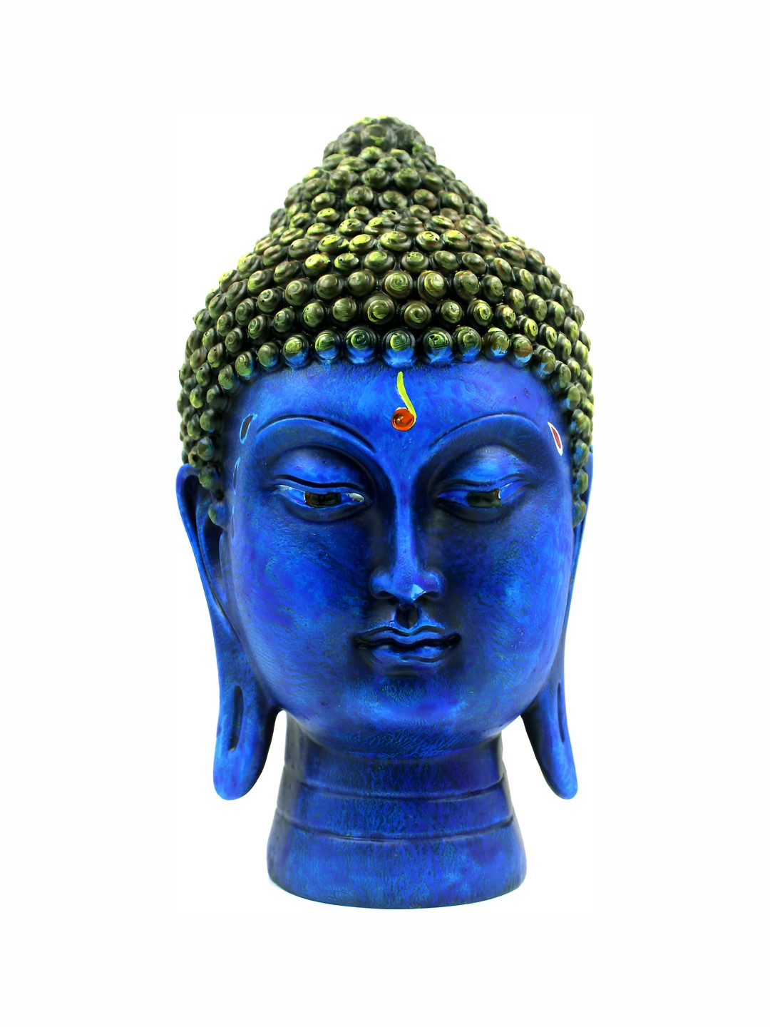 ESVAR STONECRAFT Blue Polyresin Natural Home Office Small Showpiece - 14.2 Inches