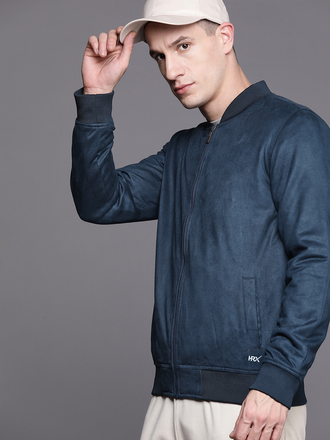 HRX by Hrithik Roshan Men Suede Leather Jacket