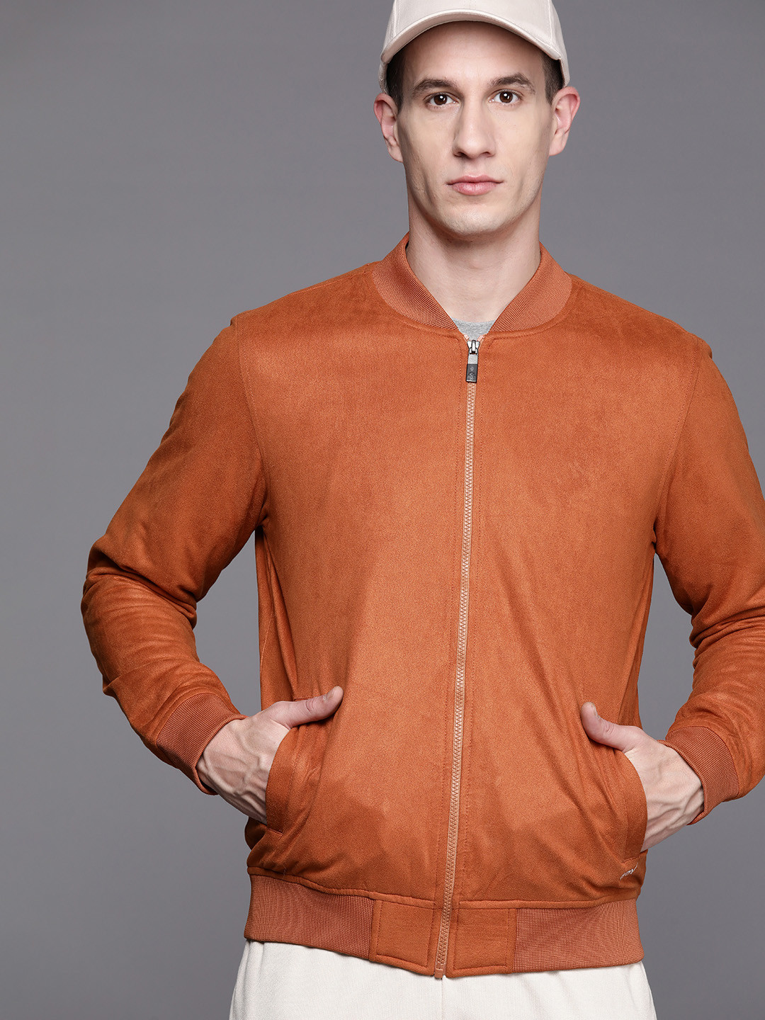 HRX by Hrithik Roshan Men Suede Leather Jacket