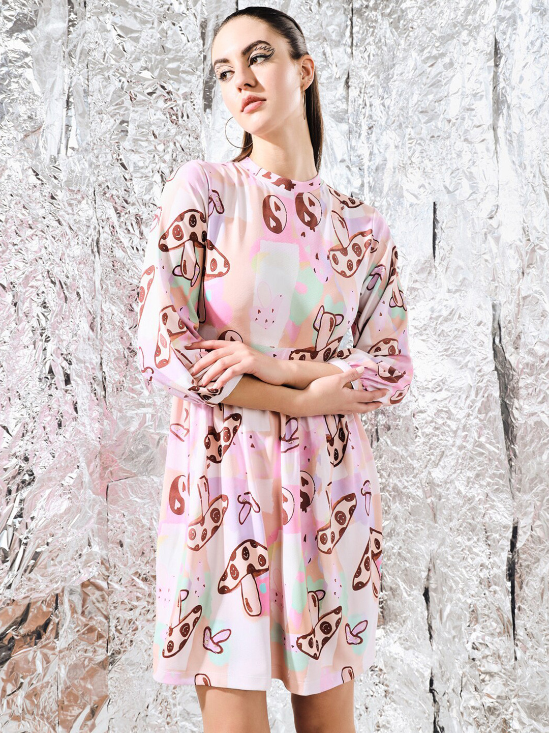 BAESD Girl Floral Round Organic Cotton Casual Dress