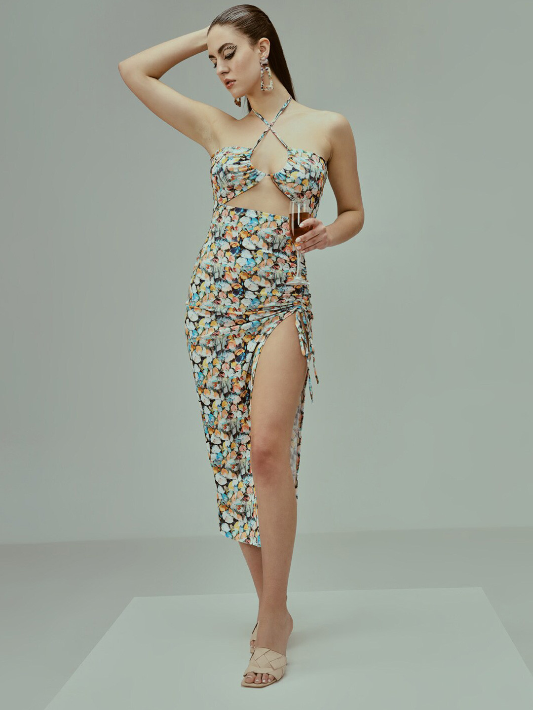 BAESD Girl Abstract Shoulder Straps Sleeveless Casual Dress