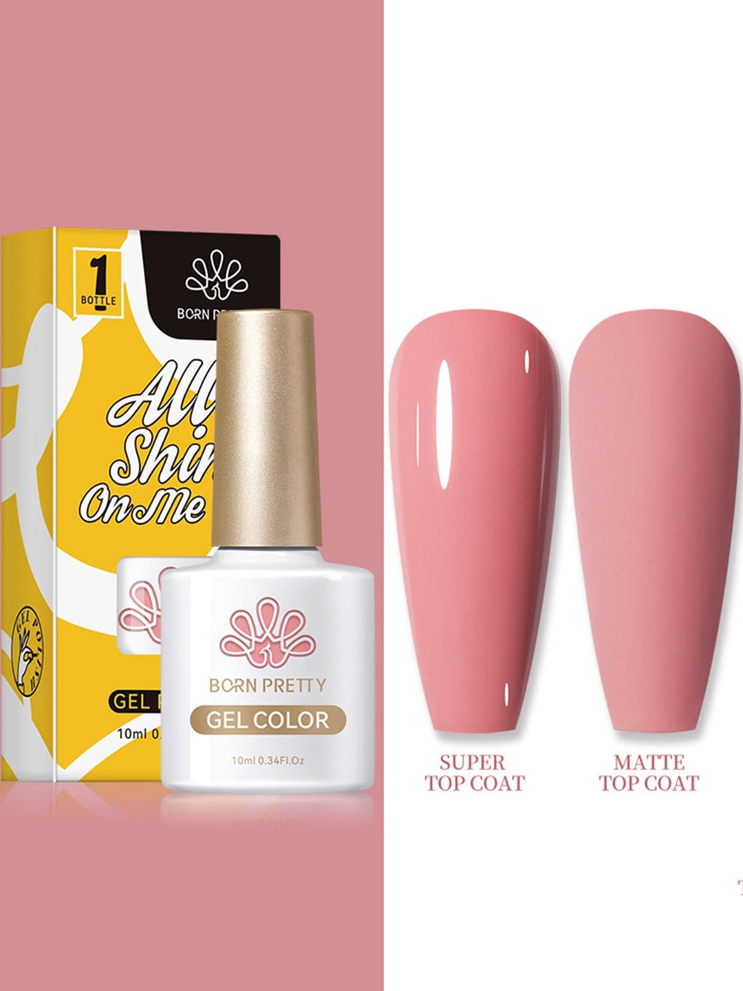 BORN PRETTY All Shine On Me Long Lasting Soak-Off Gel Nail Polish 10 ml - Shade CG009