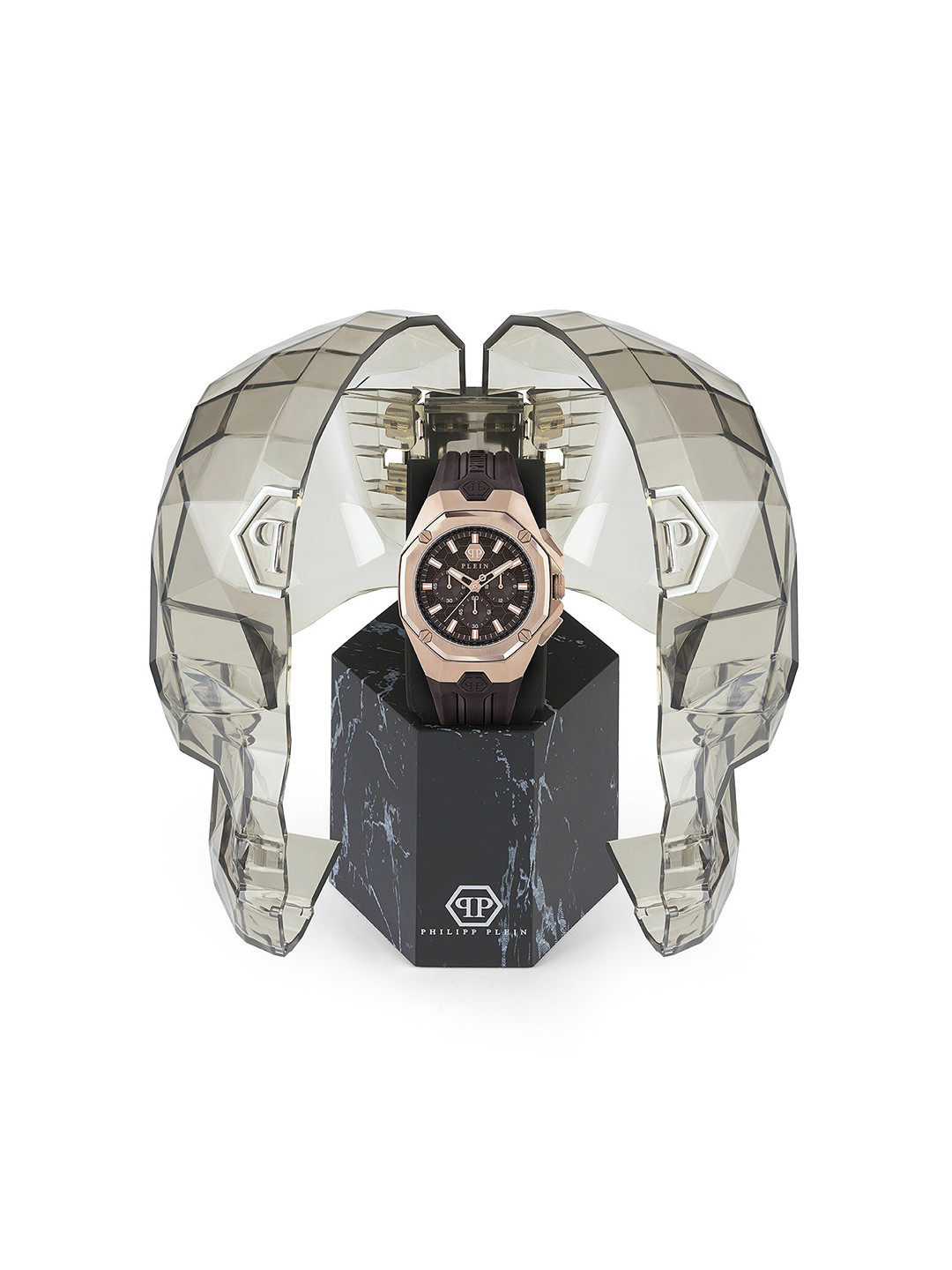 PHILIPP PLEIN Men Stainless Steel Textured Dial Chronograph Analogue Watch PWTBA0223