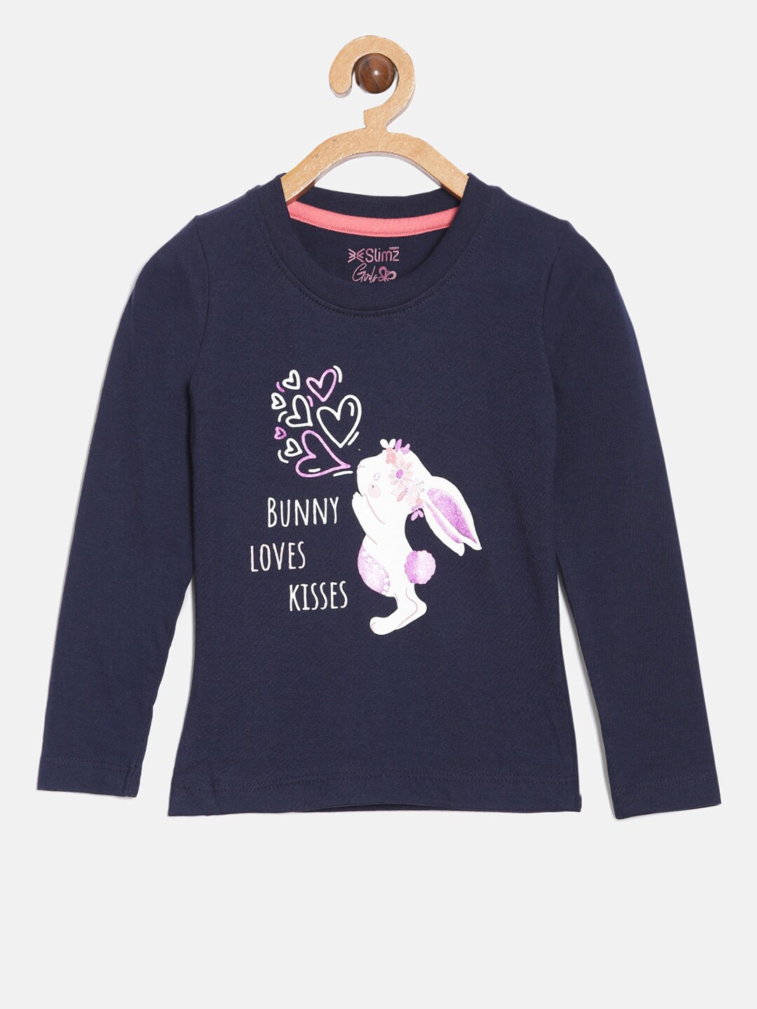 DIXCY SCOTT Slimz Girls Round Neck Print Cotton long Sleeves Top
