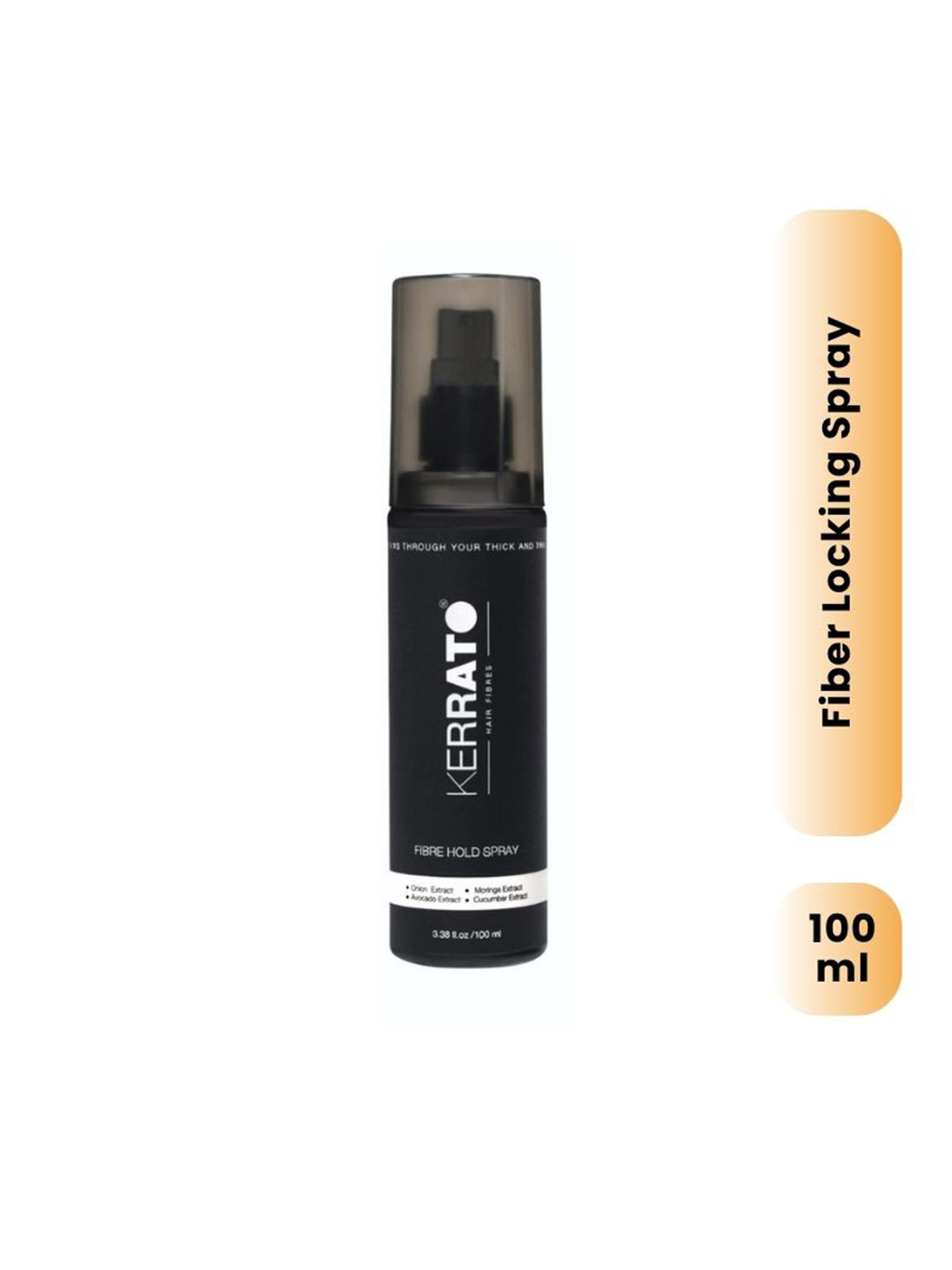 KERRATO HAIR FIBRES Water Resistant Locking Spray For All Hair Building Fibers - 100ml