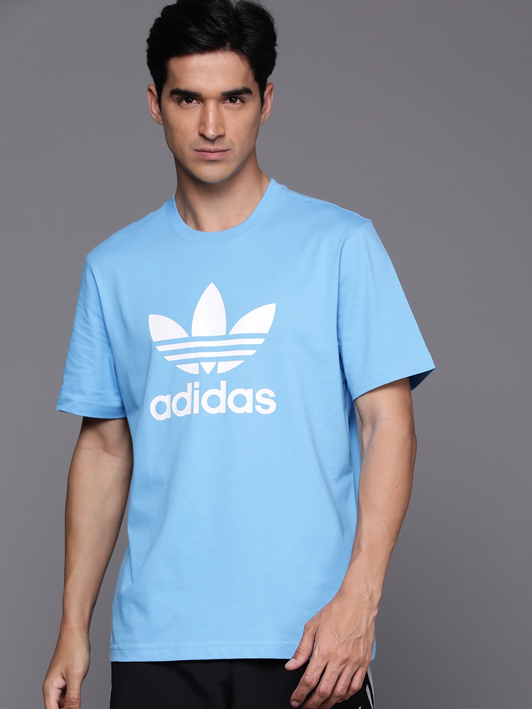 Mens blue adidas t shirt best sale