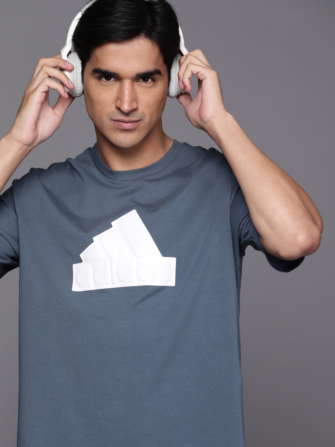 ADIDAS FI BOS Brand Logo Printed Pure Cotton Relaxed Fit T-shirt