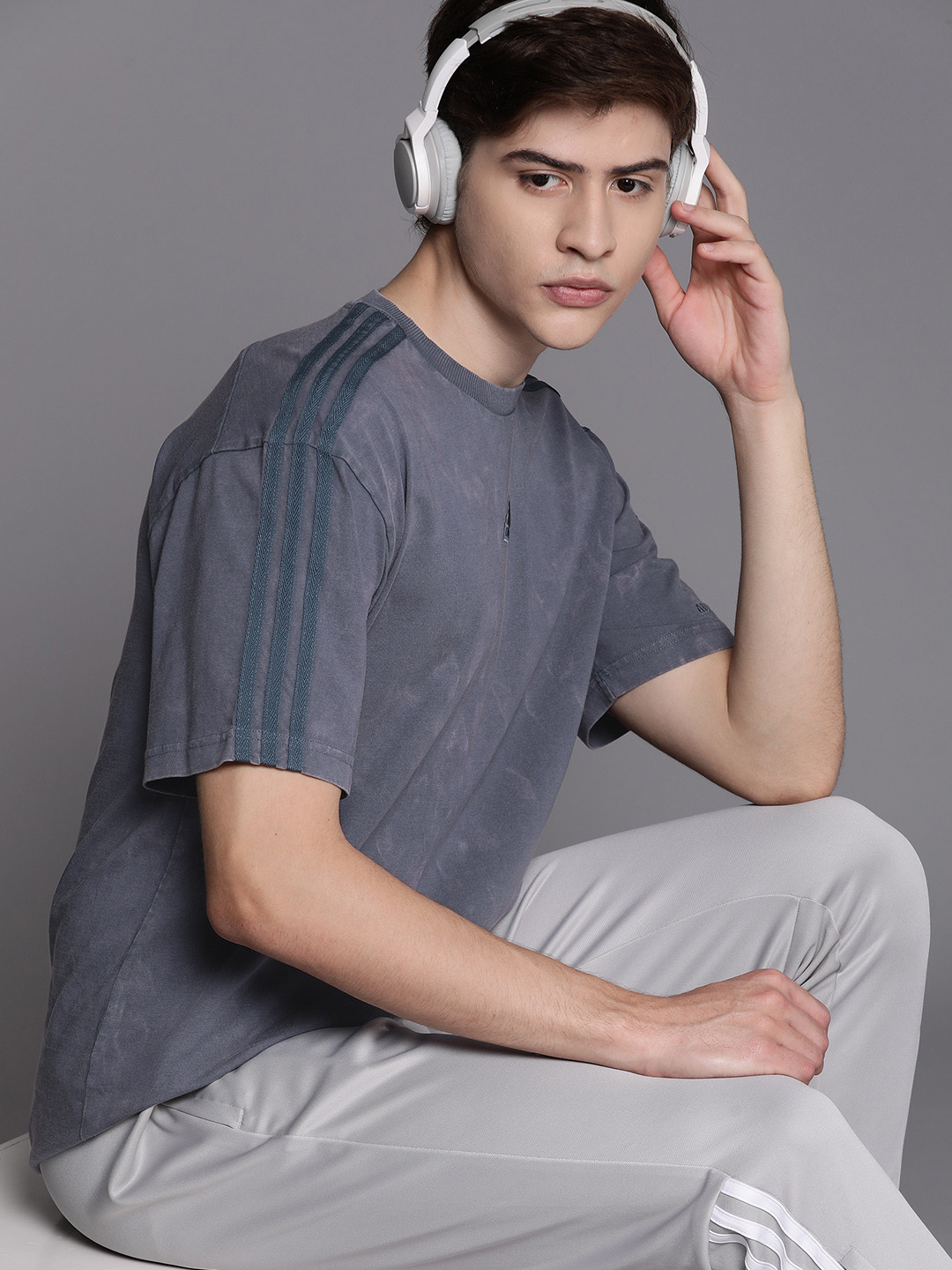 ADIDAS Men Brand Logo Printed M ALL SZN W T T-shirt