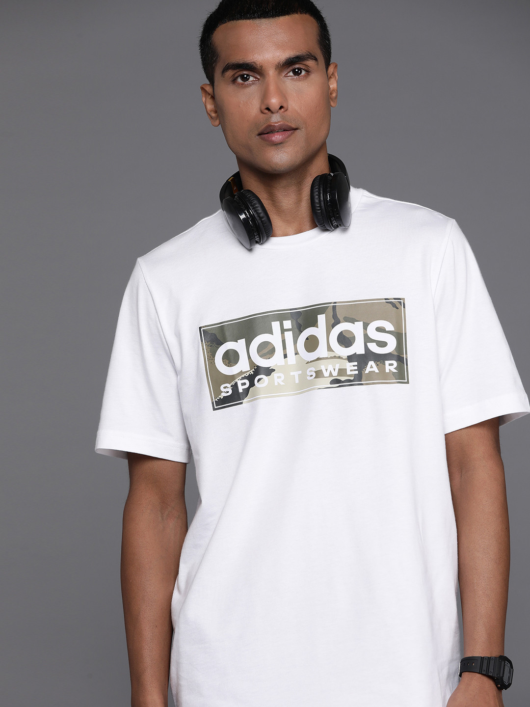 ADIDAS Brand Logo Printed Sports T-shirt