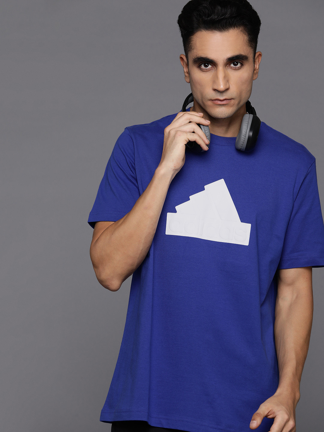 ADIDAS Printed FI BOS Pure Cotton T-shirt