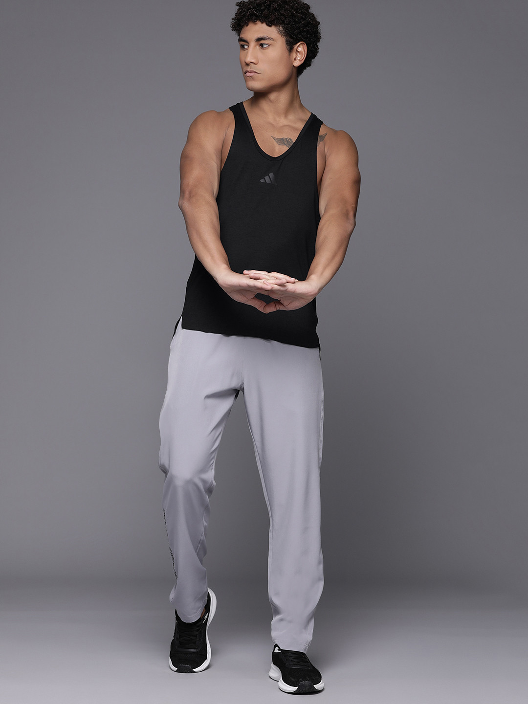 ADIDAS Workout Stringer Slim Fit T-Shirt
