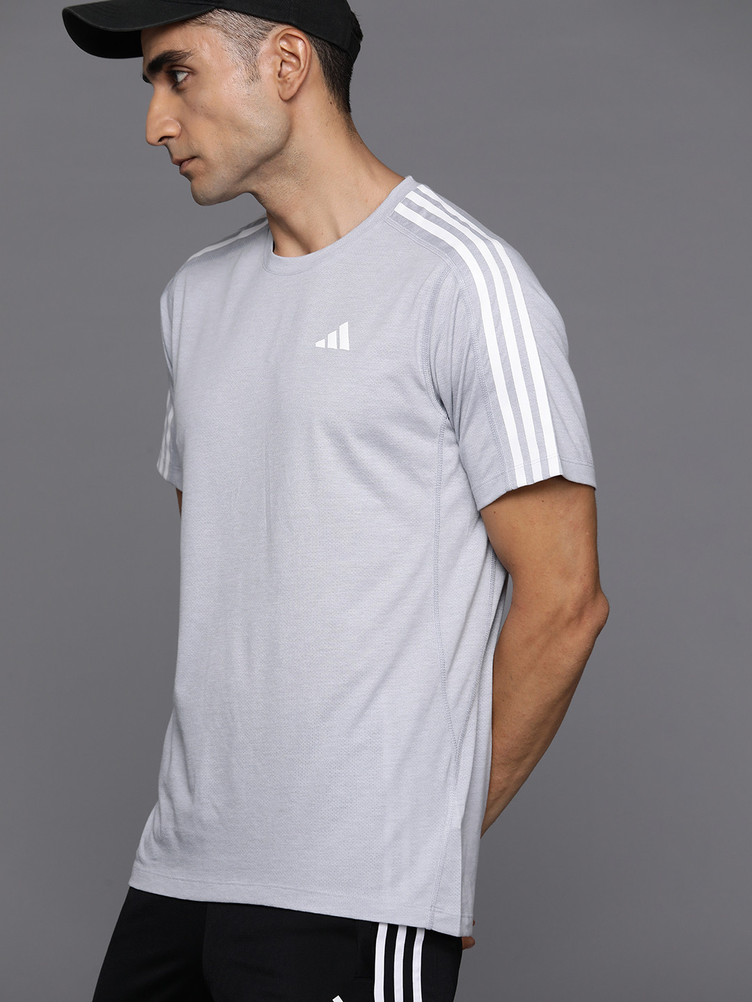 ADIDAS Own The Run 3-Striped T-shirt