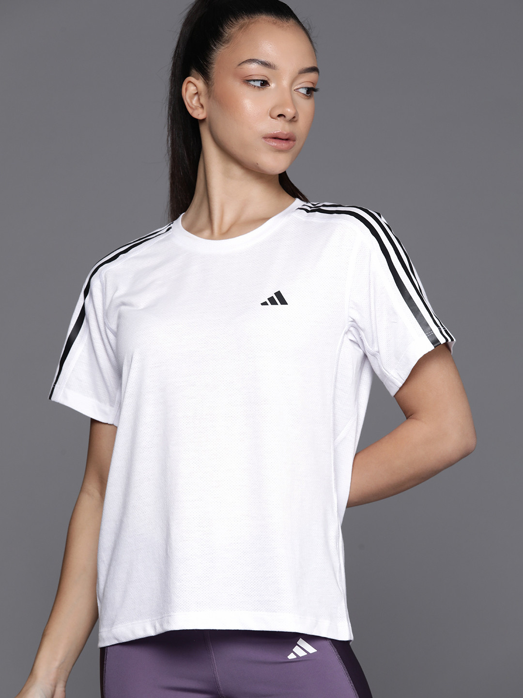 ADIDAS OTR E 3-Stripes Running T-shirt