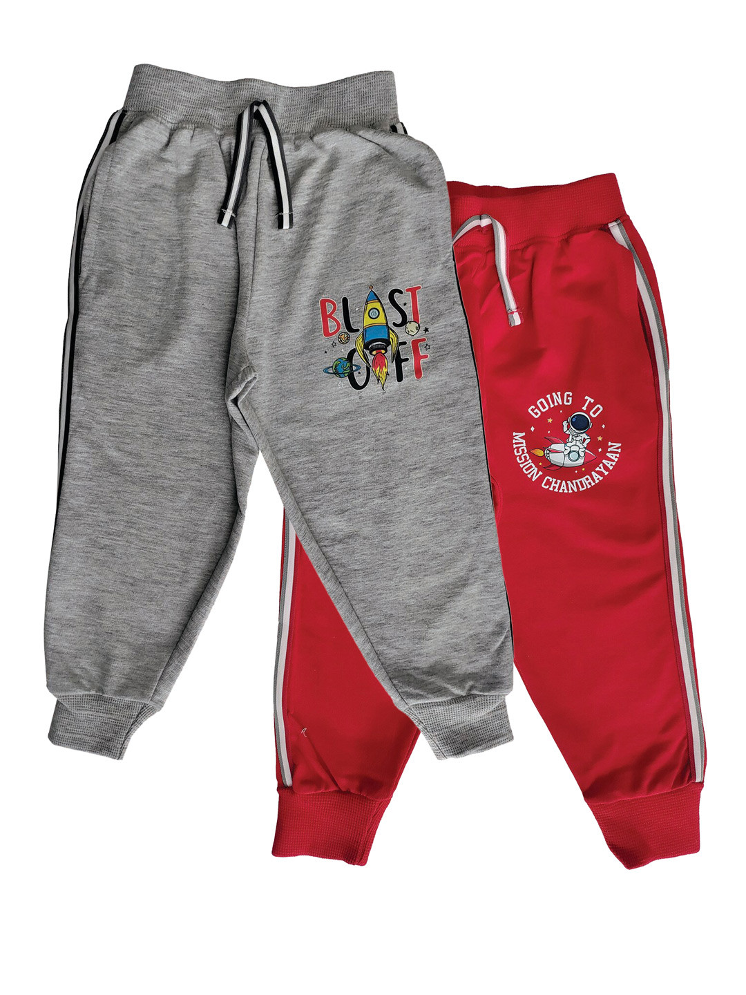 Zoom Minimondo Kids Pack Of 2 Dry Fit Breathable Mid Rise Joggers