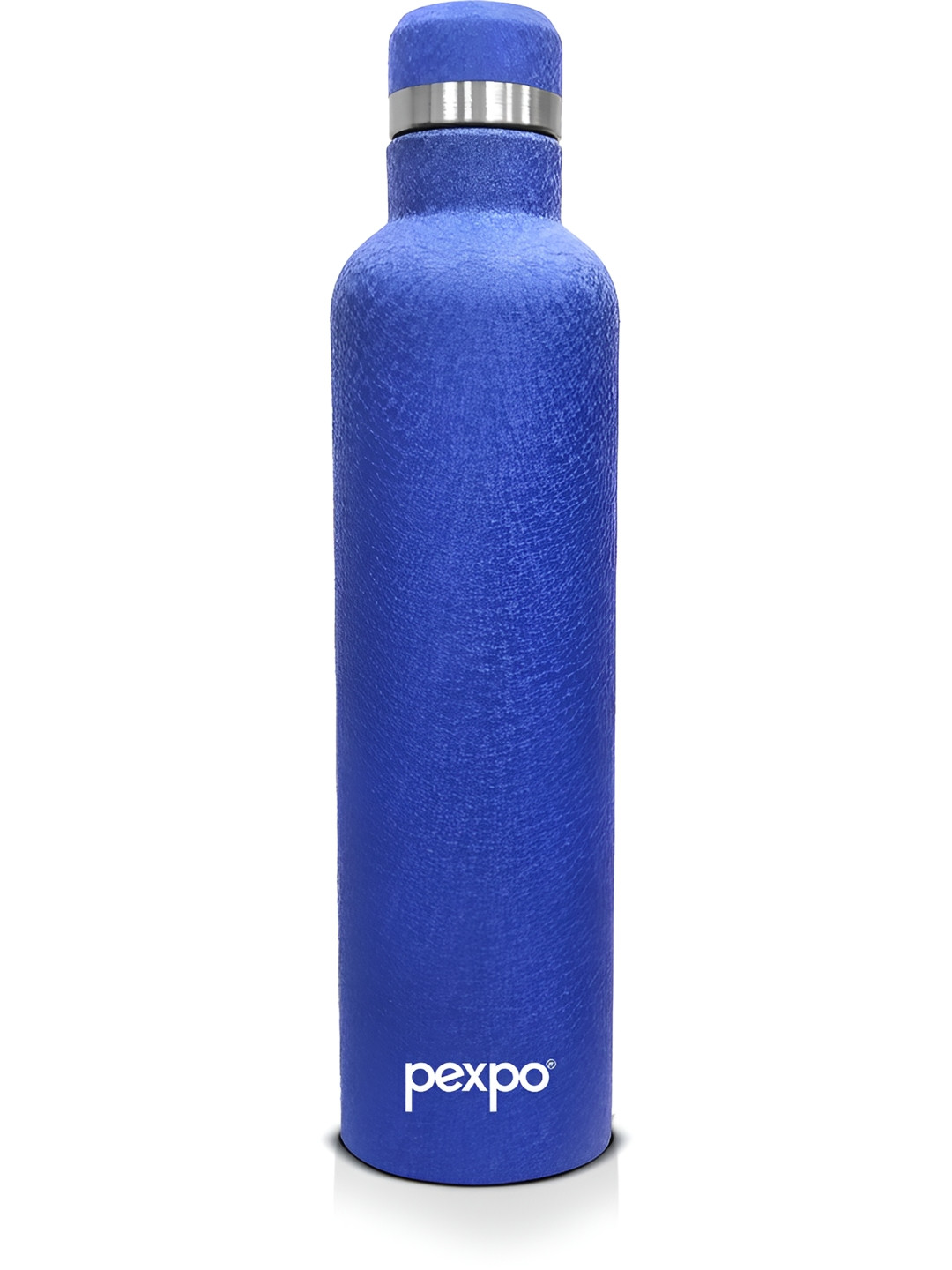 Pexpo Oreo Blue Solid Stainless Steel Spill Proof Flask - 750ml