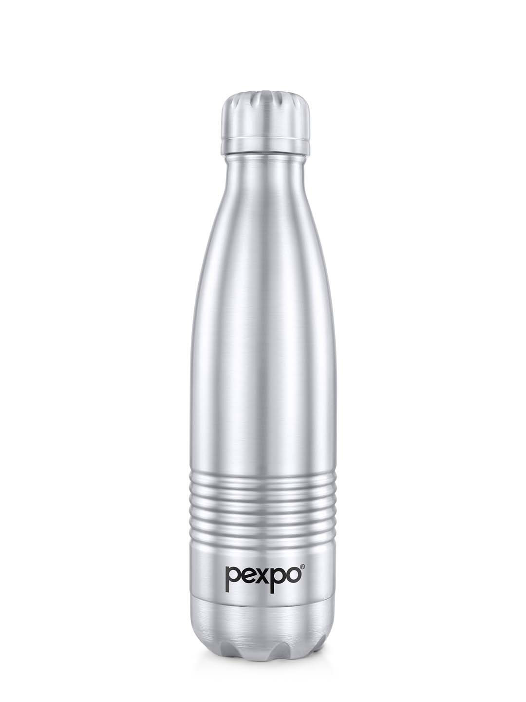 Pexpo Echodlx Silver-Toned Thermosteel ISI Certified Flask Insulated Water Bottle 750ml