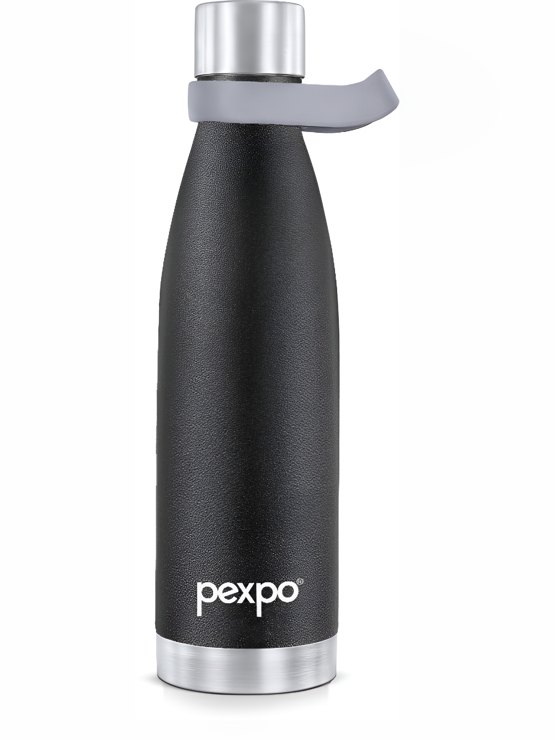 Pexpo Evok Black Solid Stainless Steel Spill Proof Flask - 500ml