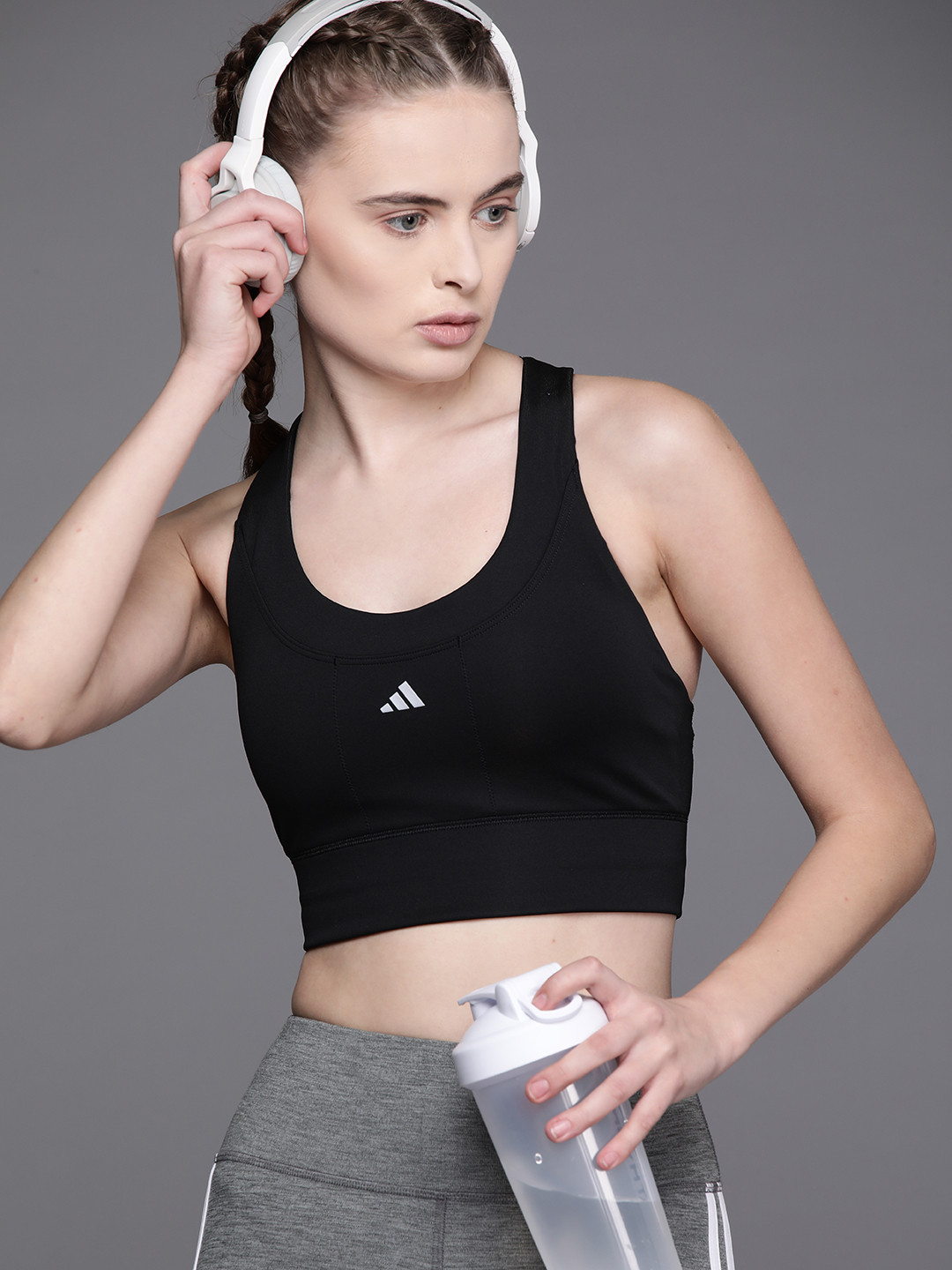 ADIDAS Run Pocket Medium-Support Bra-IX1553