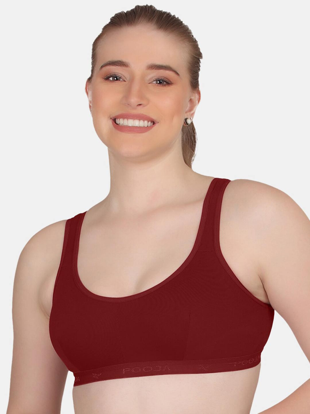 POOJA RAGENEE Plus Size Full Coverage Non Padded Cotton T-Shirt Bra With All Day Comfort