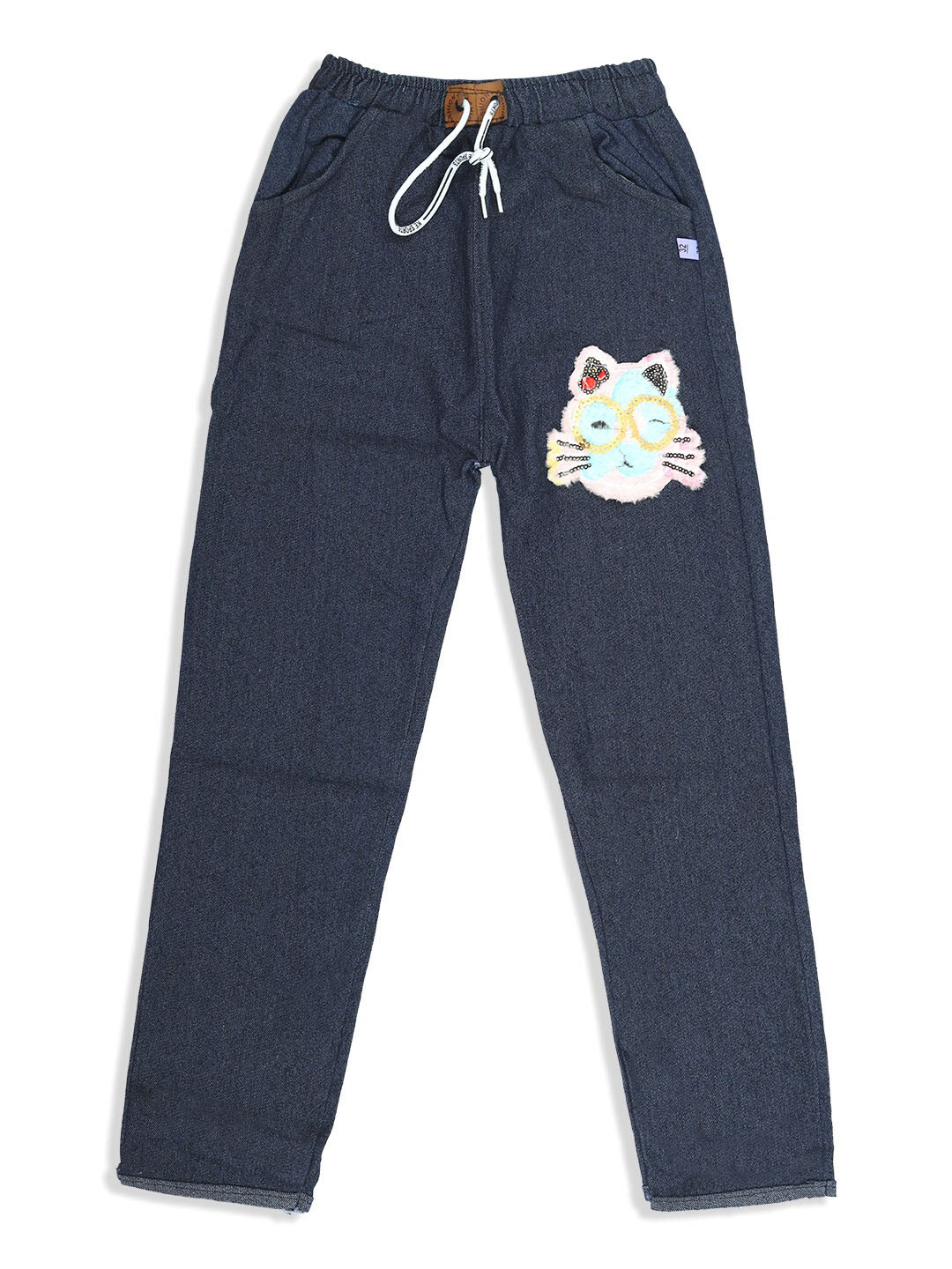 MANZON Girls Mid Rise Clean Cotton Jeans
