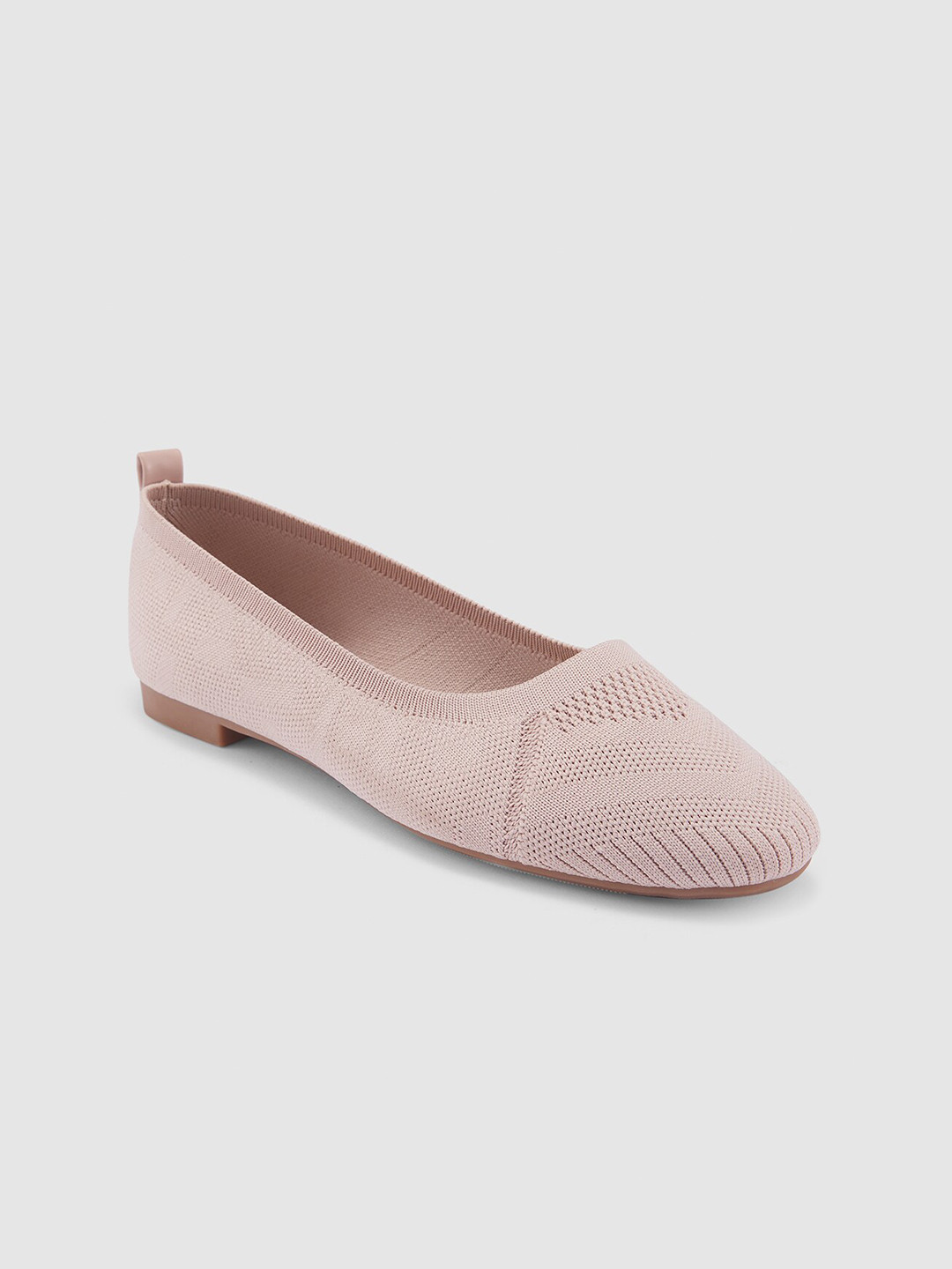 Sole To Soul Textured Round Toe Ballerinas