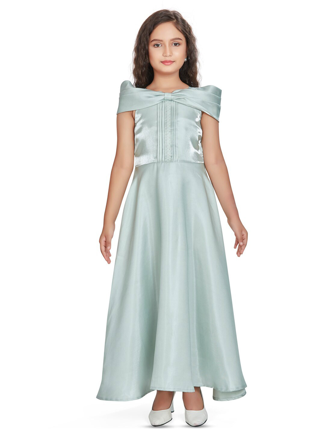 Peppermint Graceful Gallery Satin Dress