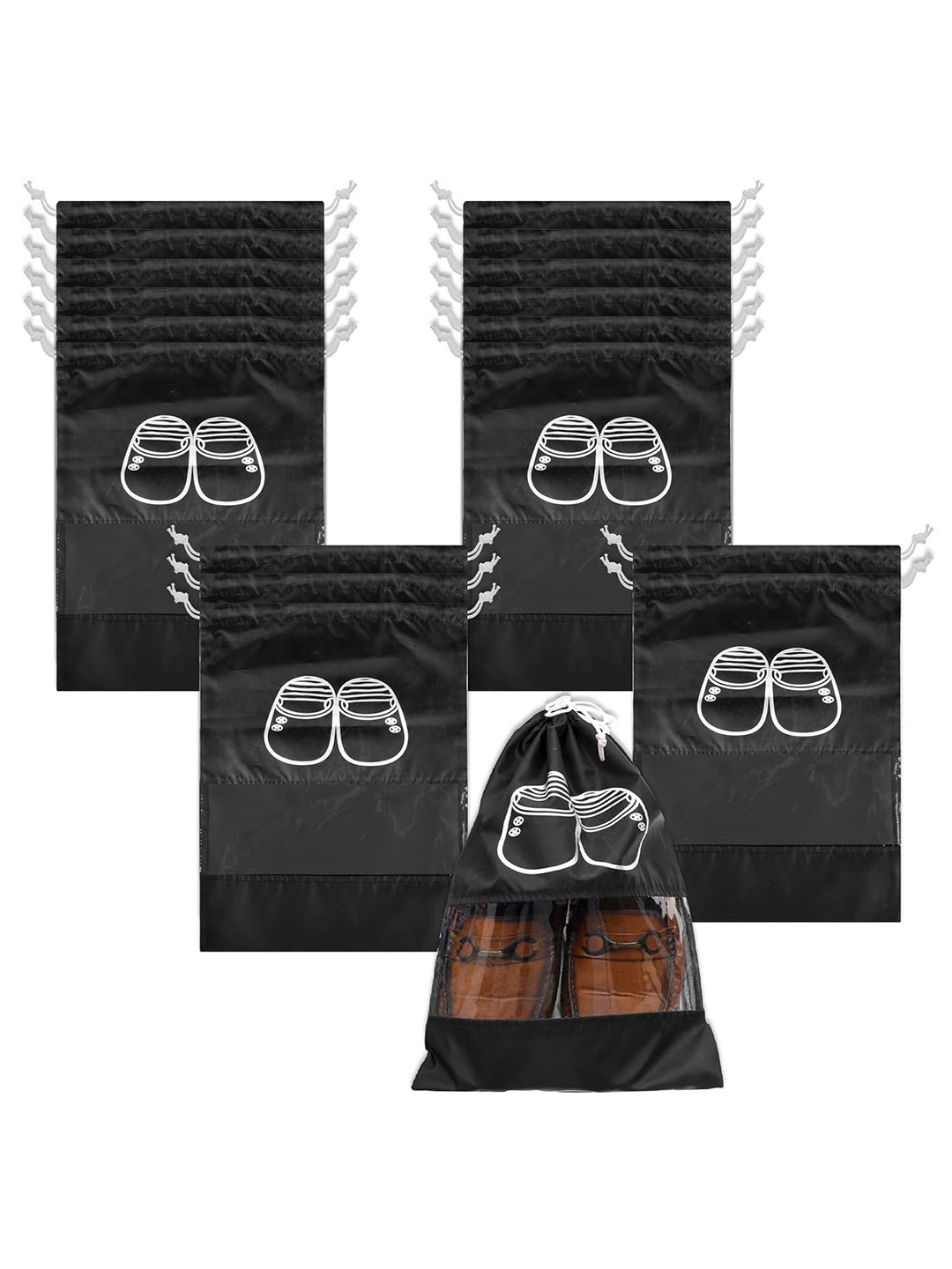 Kuber Industries Pack of 18 Shoe Bag