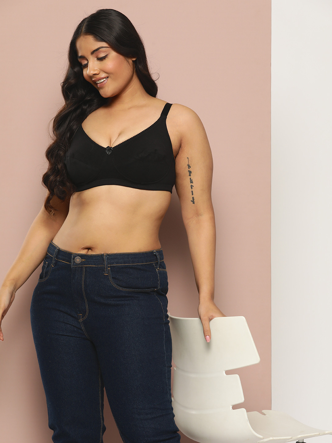 Sztori Solid Bra - Full Coverage SZ-3Pocket-01-Black