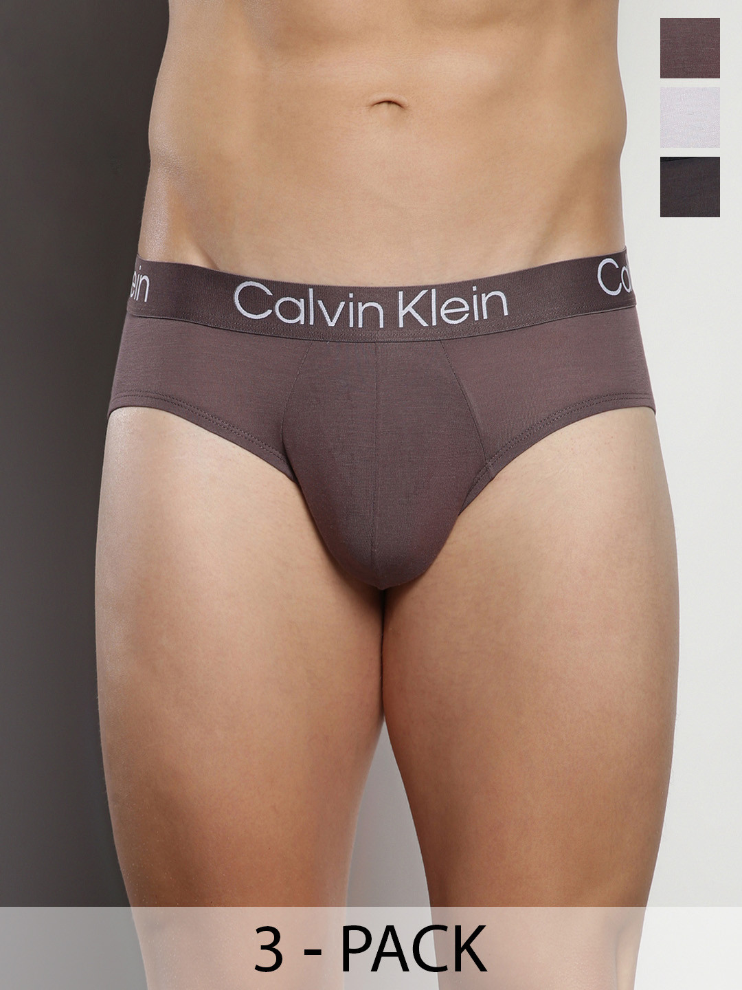 Calvin Klein Underwear Pack Of 3 Basic Briefs-NB3186IMZ
