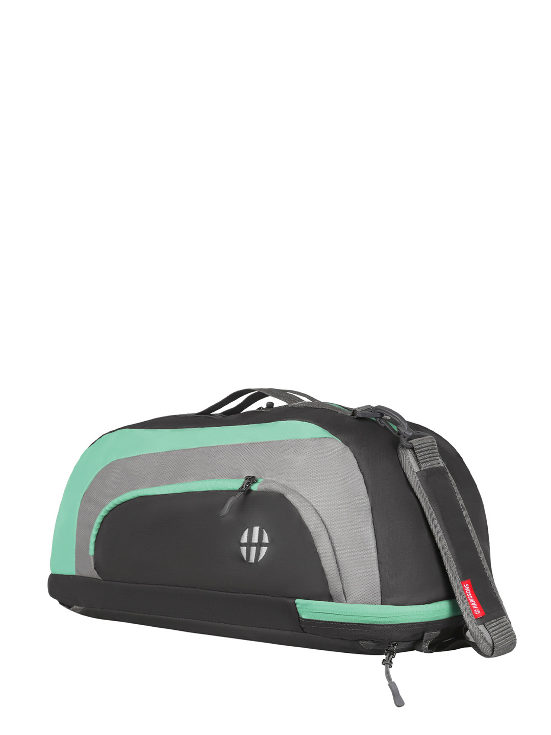 Harissons Jake Unisex 31L Grey & Mint Water Resistant Sports & Gym Duffel Bag