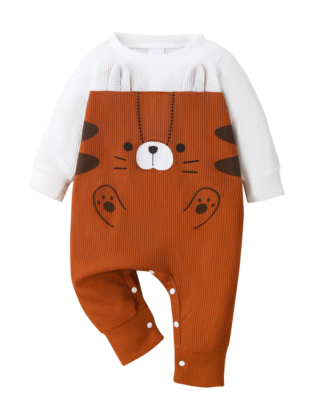 StyleCast Infants Brown Printed Romper