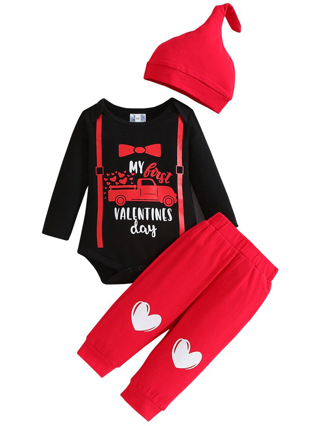 StyleCast Infant Girls Red Printed Leotard with Joggers