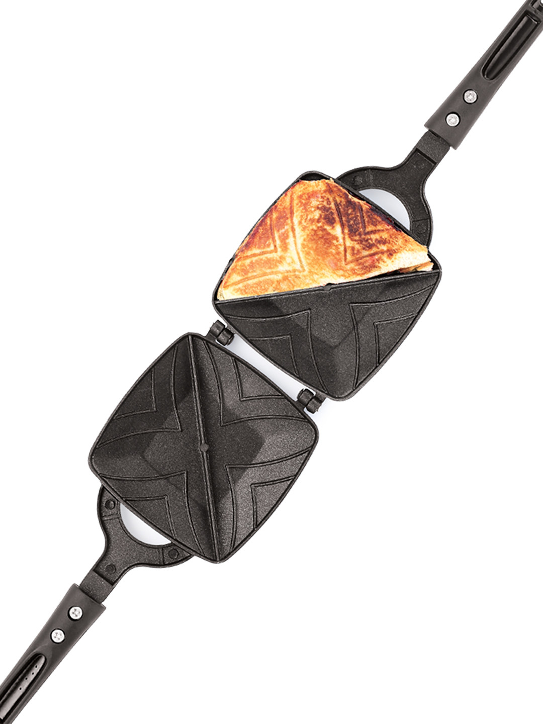 MAGNUS Black Optima Non Stick Aluminum 2 Cut Gas Compatible Toaster