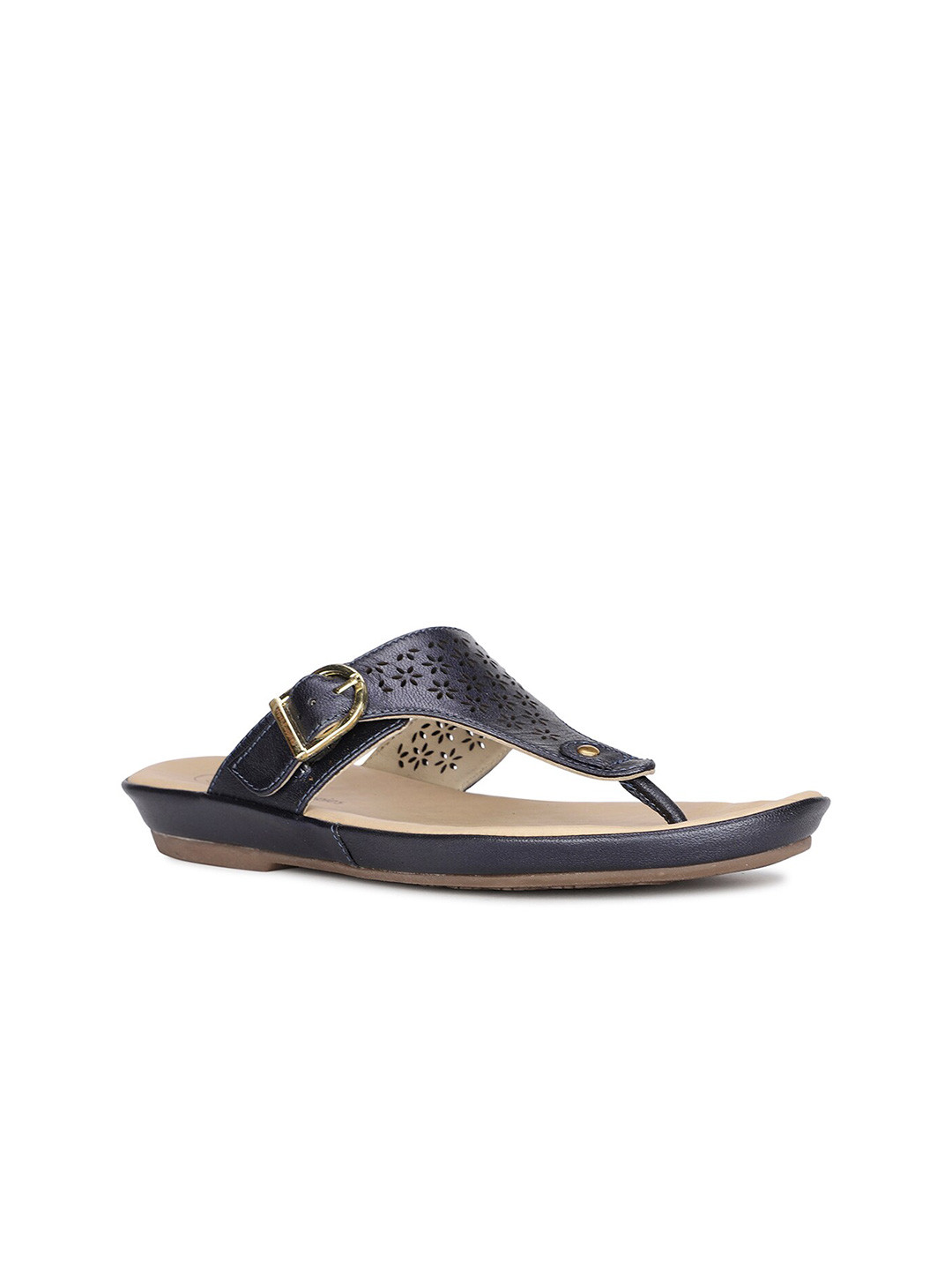 Hush Puppies Laser Cuts Leather Flatform Heels