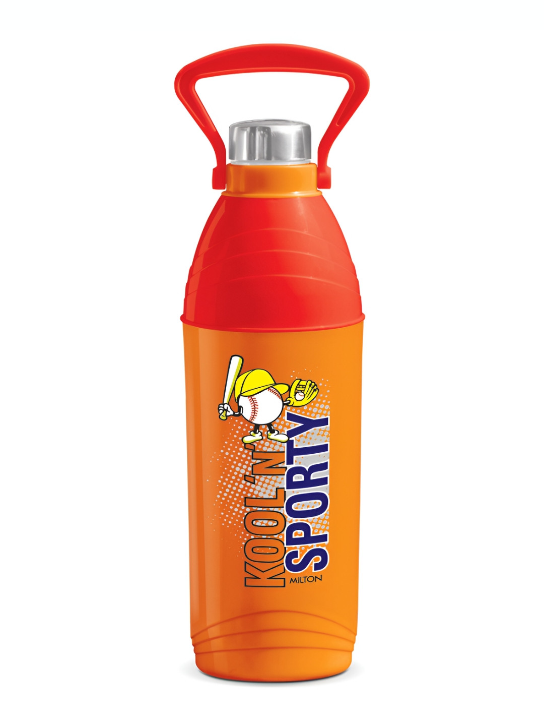 Milton Kool N Sporty Orange Typography Plastic Spill Proof Water Bottle - 1.15L