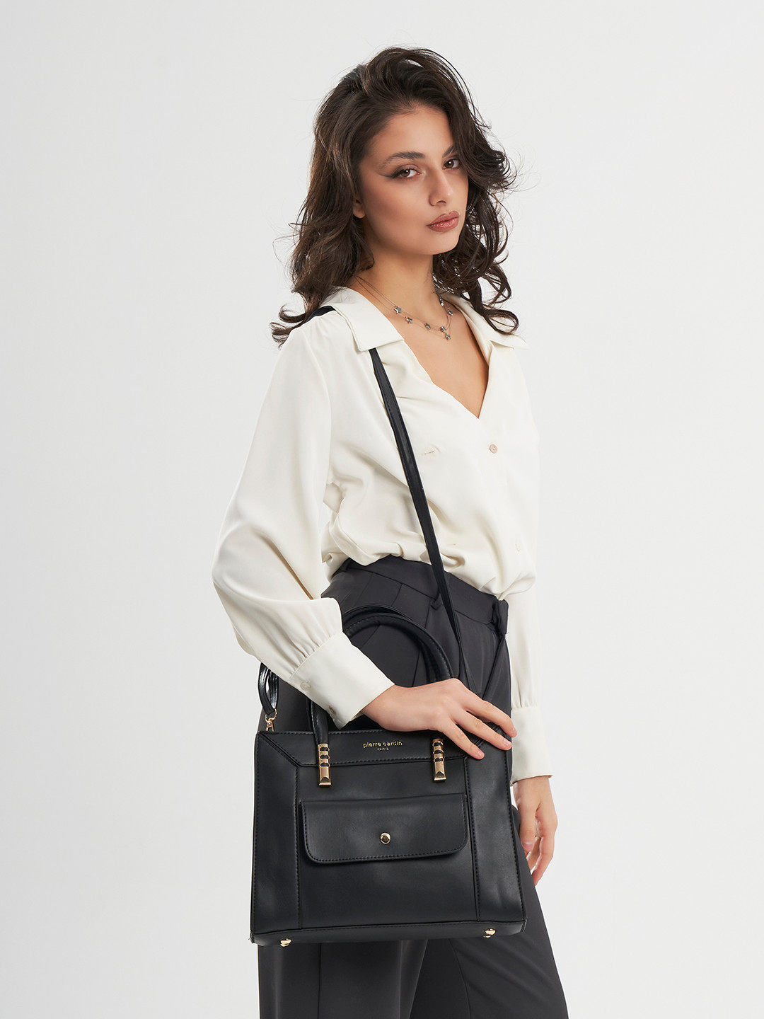 pierre cardin Structured Handheld Bag With Pouch