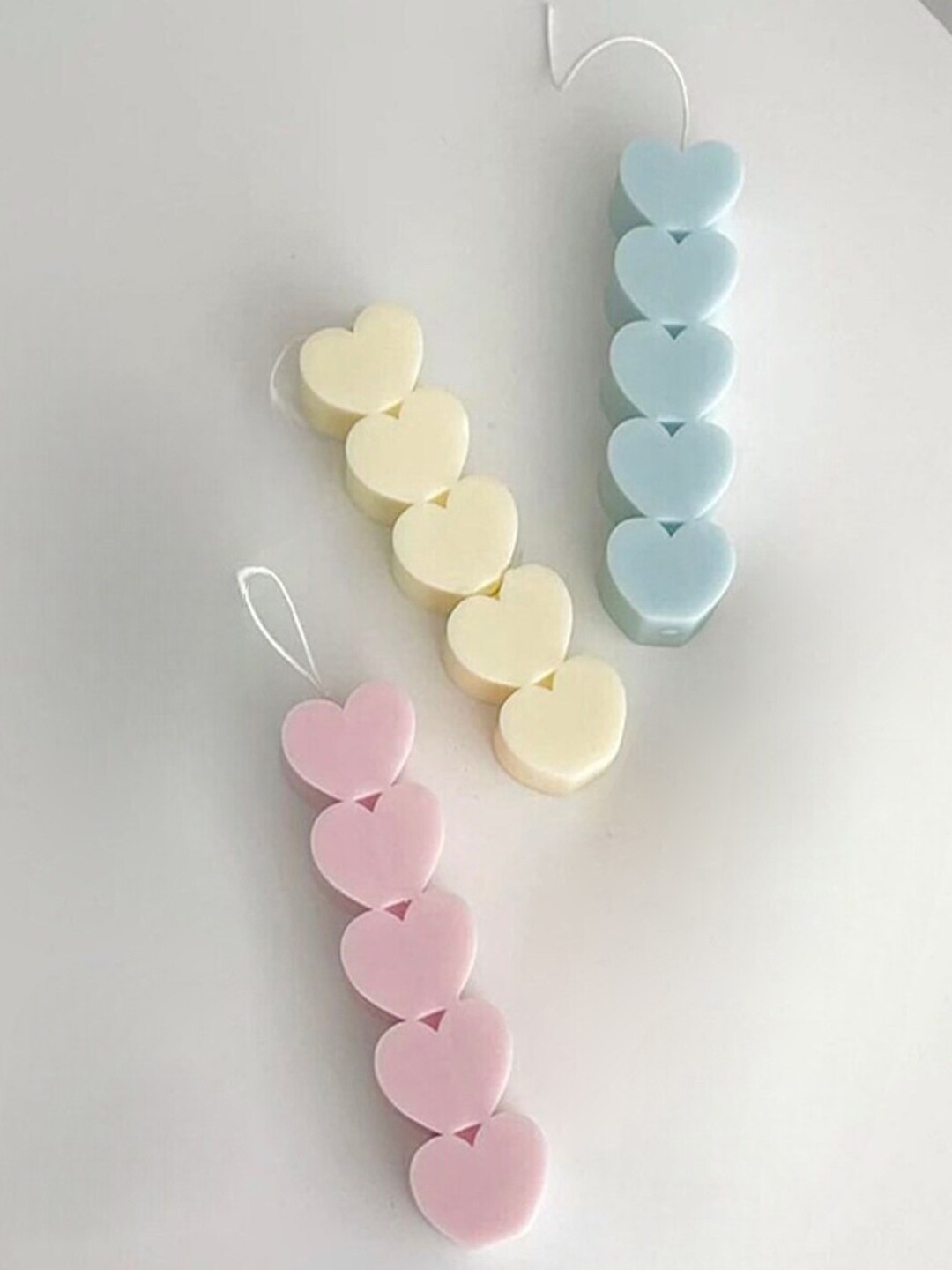 Aromatic Fables Heart Pillar Tower 3Pcs Scented 1 Wick Scented Solid Regular Candles