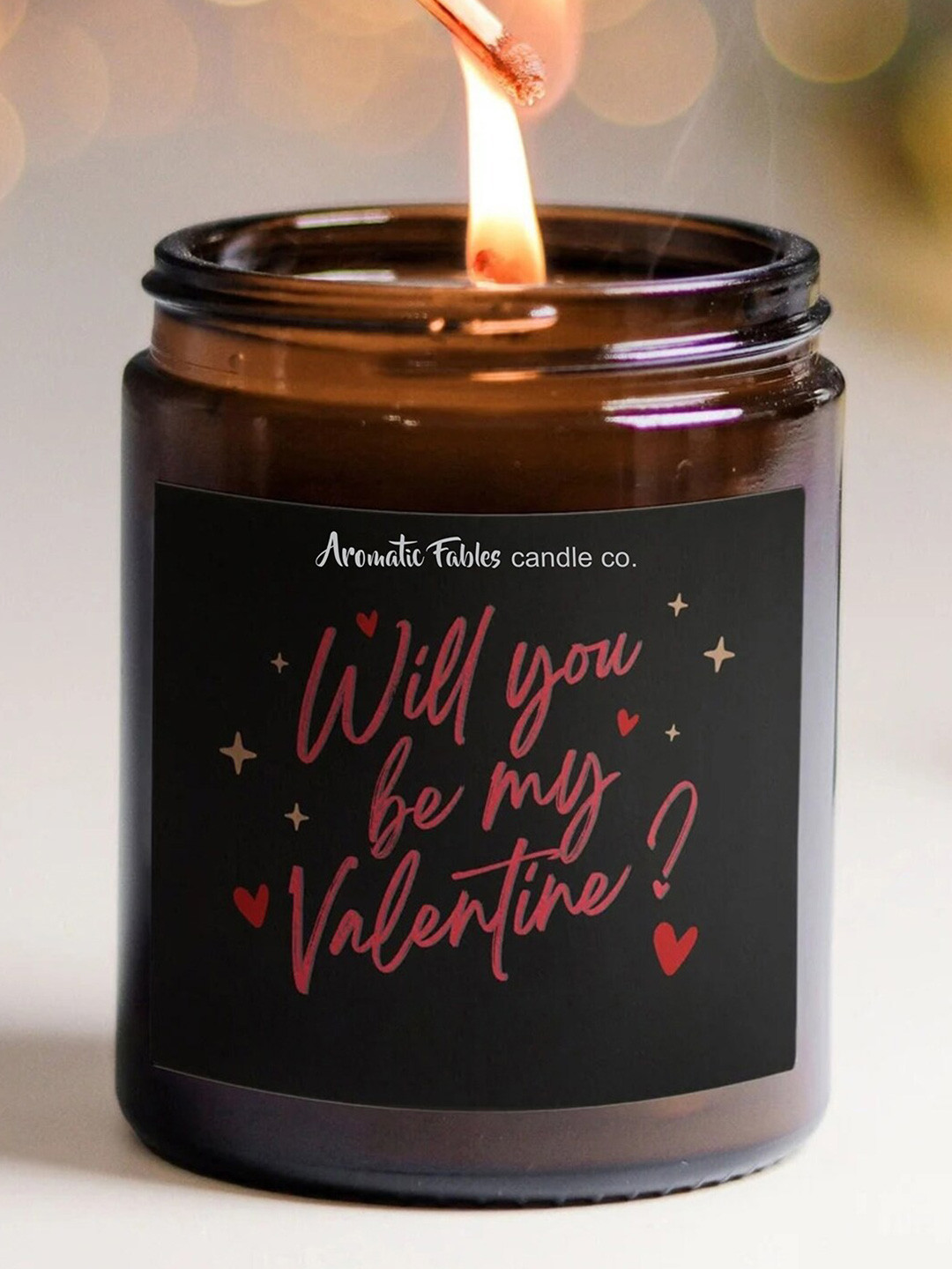 Aromatic Fables Valentine's Serenade Jasmine Conversational Round Regular Jar Candles