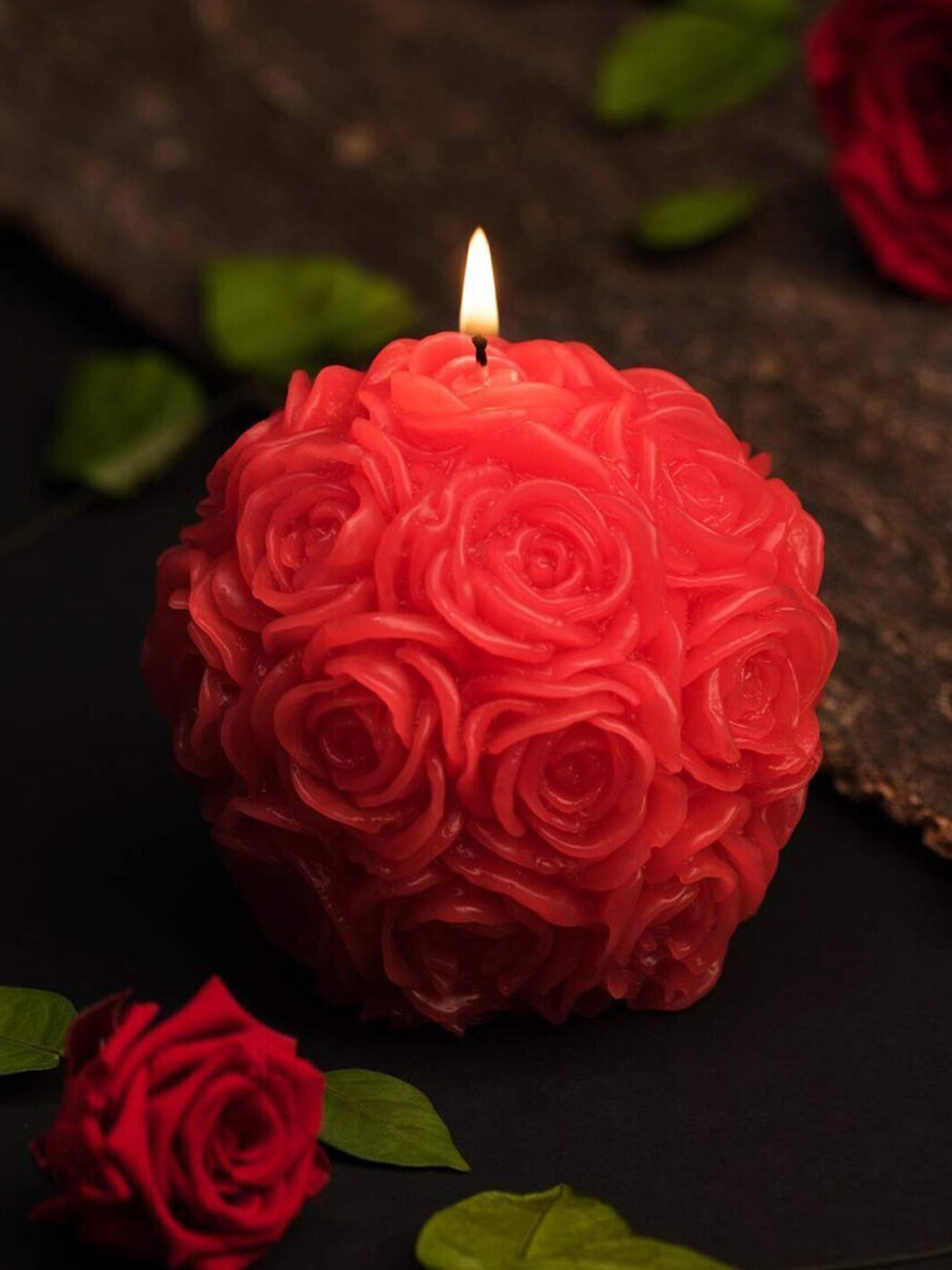 Aromatic Fables Enchanting Bloom Scented 1 Wick Rose Solid Round Regular Tea Light Candles