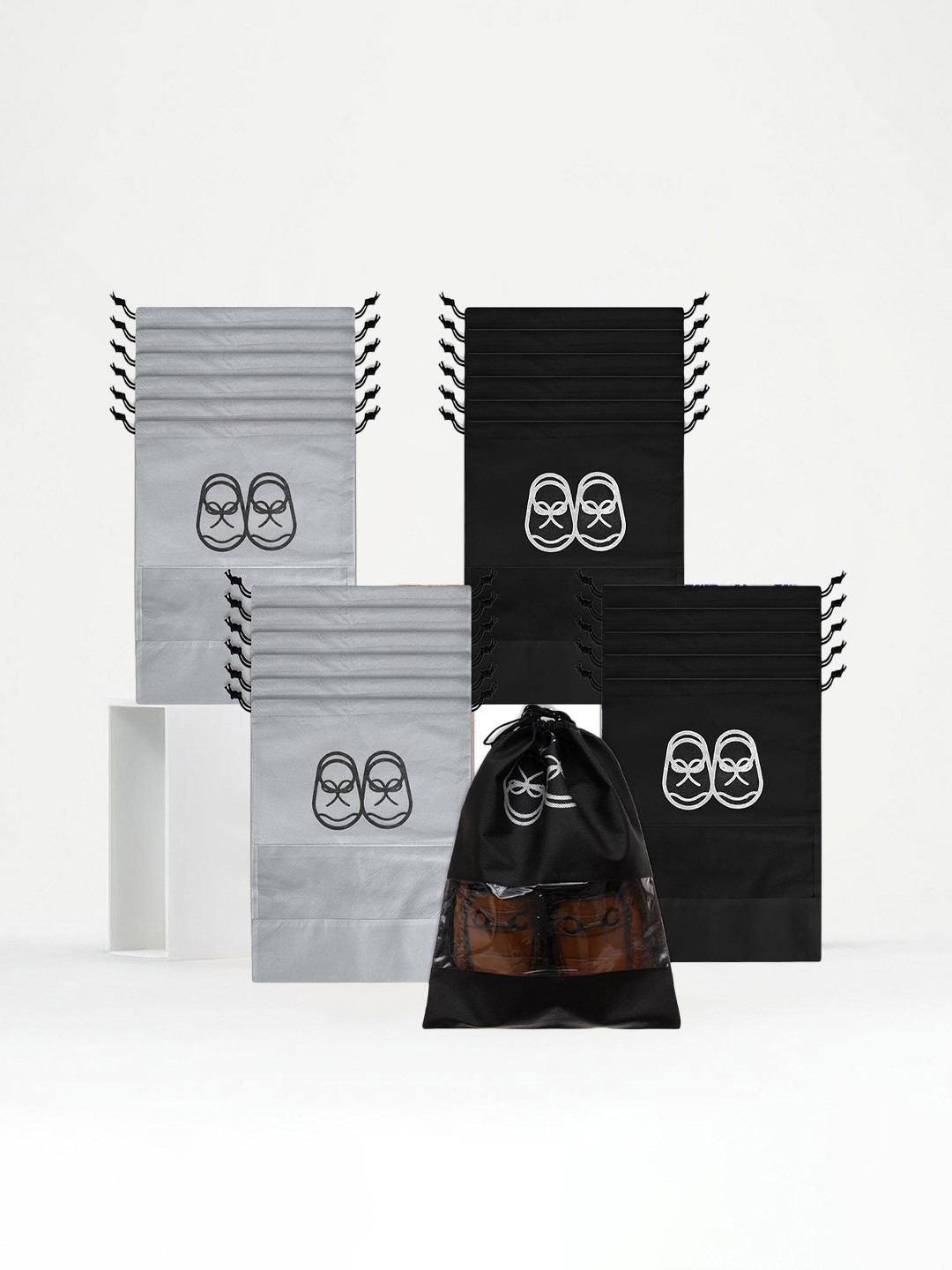 Kuber Industries Pack of 24 Shoe Cover & Organizers