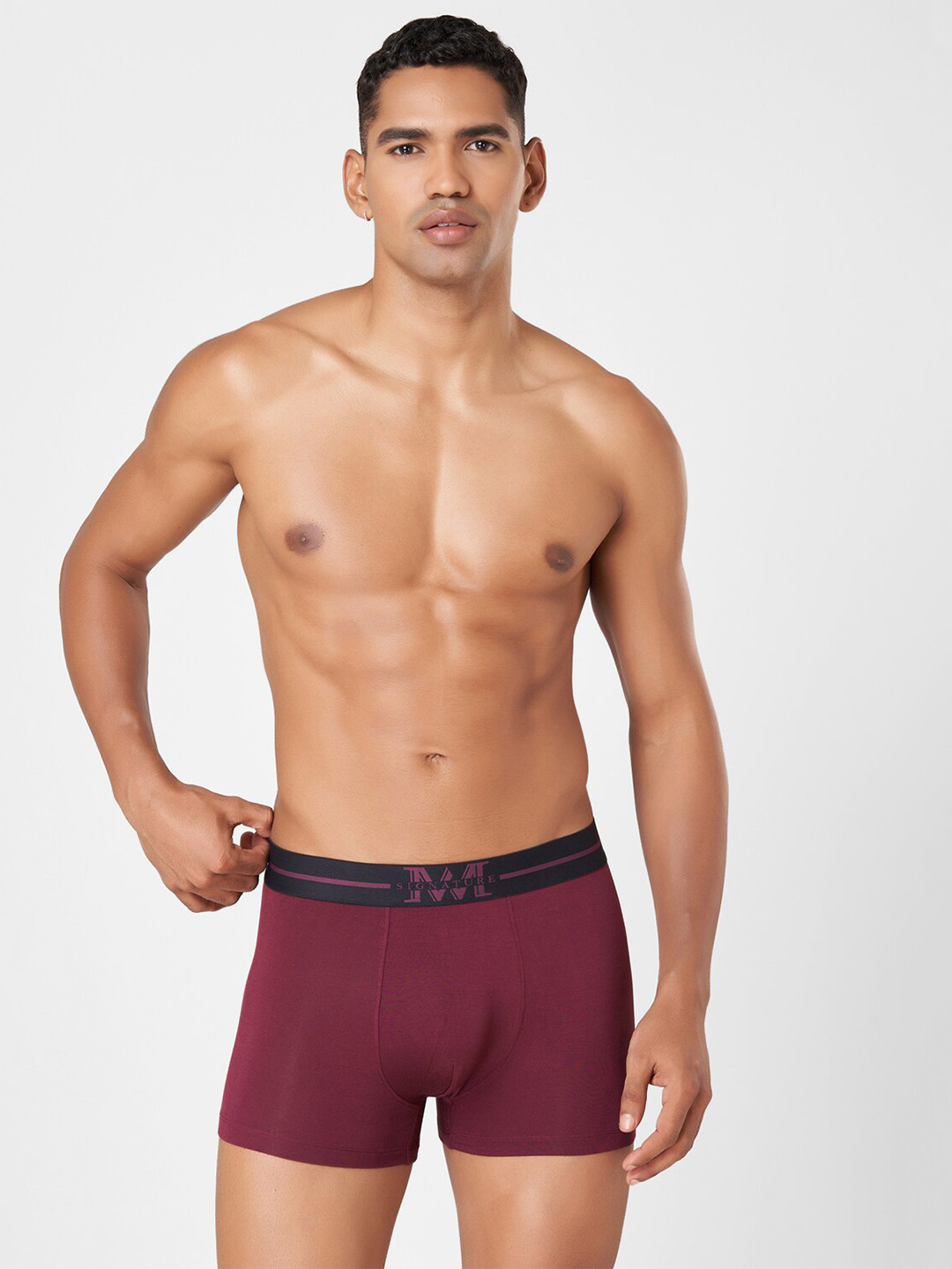 Macroman M-Series MW Signature Logo Detail Shape Retention Trunk- 8903978392332