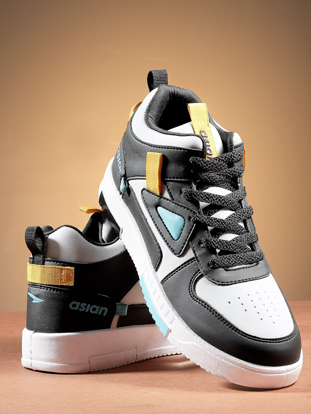 ASIAN Men Colourblocked Memory Foam Insole Round Toe Sneakers