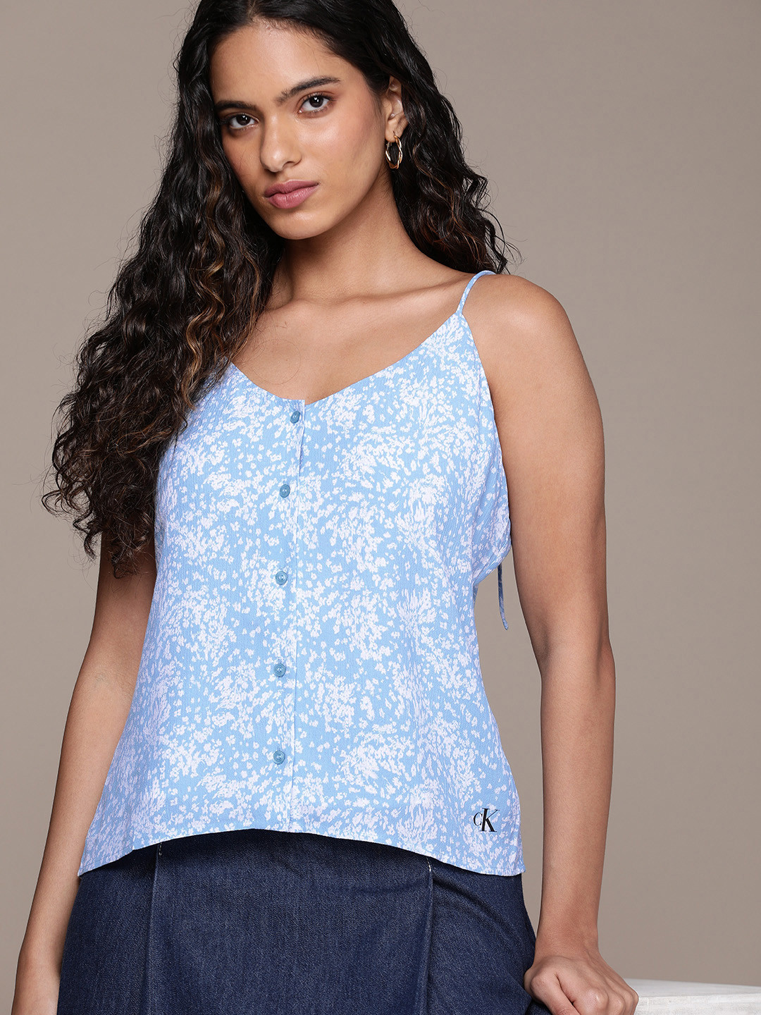 Calvin Klein Jeans Floral Printed Top