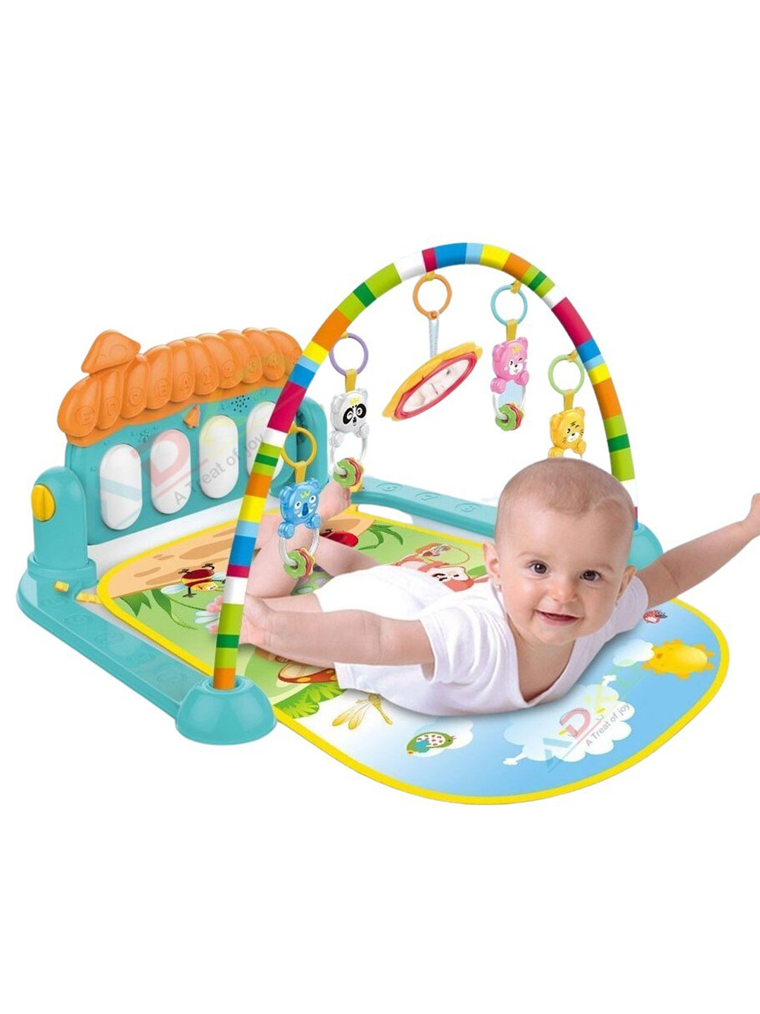 OPINA Infants Play Gym Piano Fitness Rack With Toy Bar New Born Toy