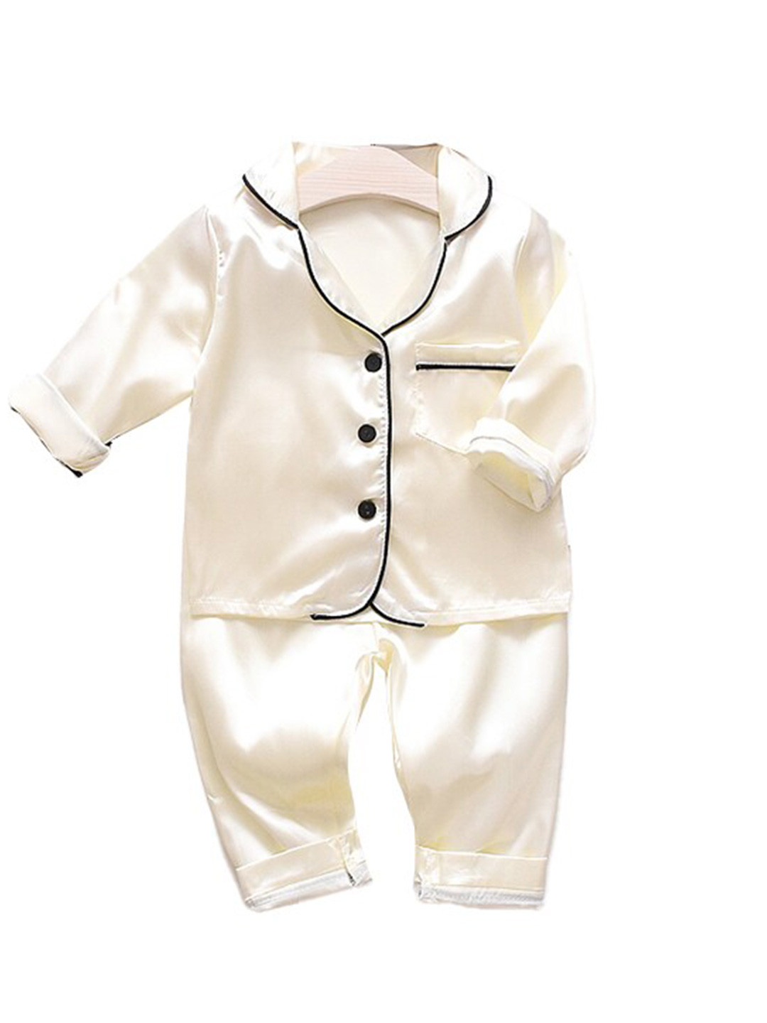 StyleCast Boys Lepel Collar Solid Night suit