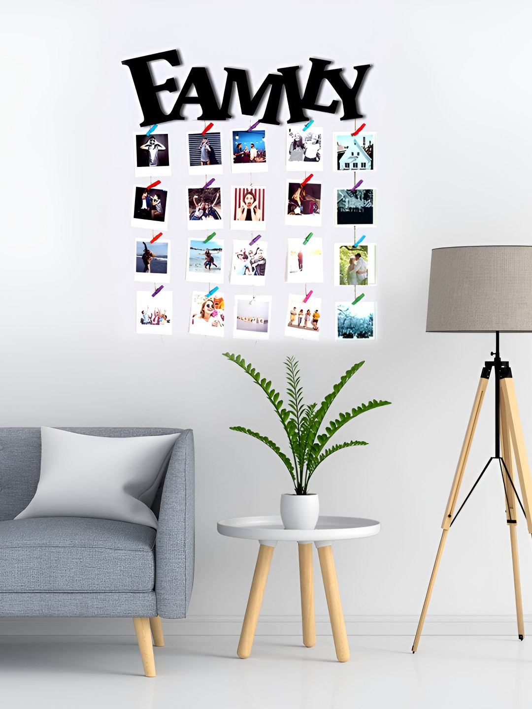 VAH Kya Bat Hai !! Black My Journey Wooden Hanging Picture Frame Collage